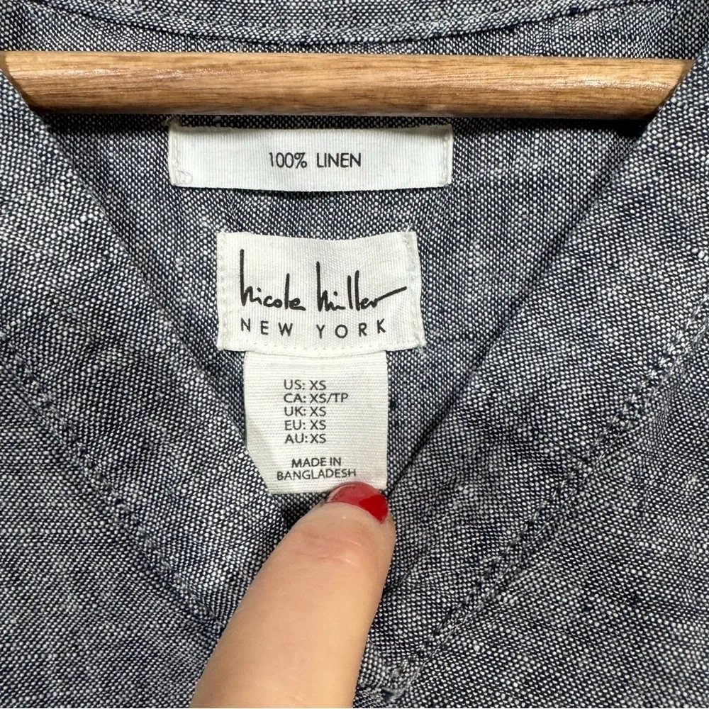 Nicole Miller Linen Chambrey dress - Picture 5 of 5